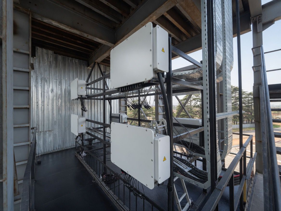 Solar project equipment and site layout detail